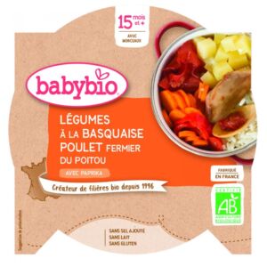 Meniu legume Basquaise si pui Poitou Bio
