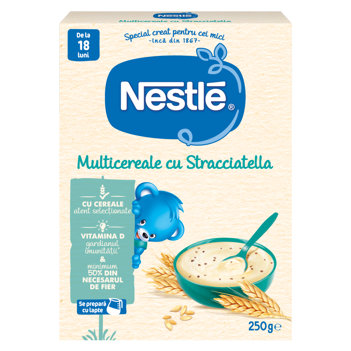 Multicereale cu Stracciatella pentru copii de la 18 luni