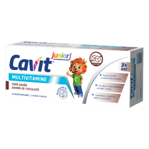 Multivitamine cu aroma de ciocolata fara zahar Junior