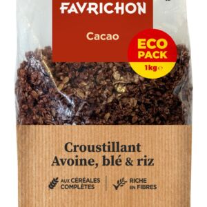 Musli bio crocant cu cereale integrale si cacao format economic