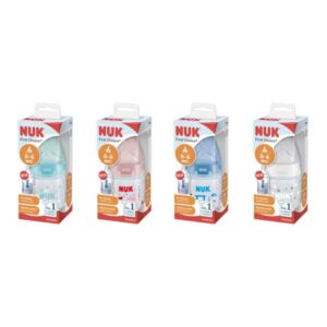 NUK First Choice Biberon cu tetina silicon M