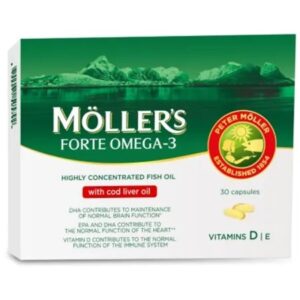 Omega 3 Forte 30 capsule Mollers – Supliment cu ulei de peste