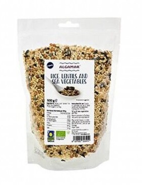 Orez si linte cu alge marine Bio