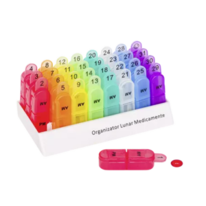 Organizator medicamente lunar