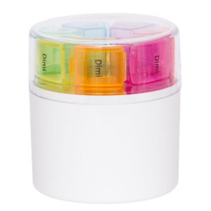 Organizator medicamente rotund