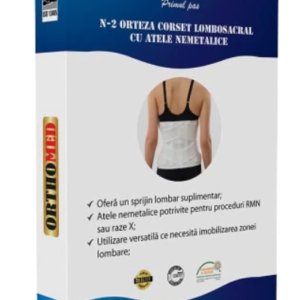 Orteza corset lombosacral cu atele nemetalice Marimea M