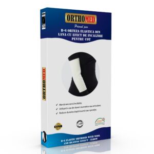 Orteza pentru cot elastica din lana cu efect de incalzire Orthomed - S