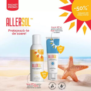 Pache PROMO: Allersol Spray SPF30+ Allersol Crema dupa plaja SPF30 - 50% REDUCERE din crema