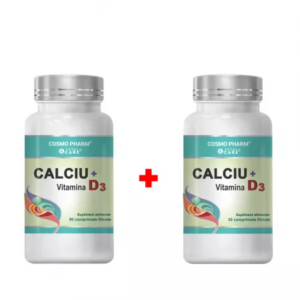 Pachet Calciu + Vitamina D3 90 + 30 comprimate filmate