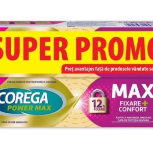 Pachet Crema adeziva pentru proteza Power Max Fixare + Confort