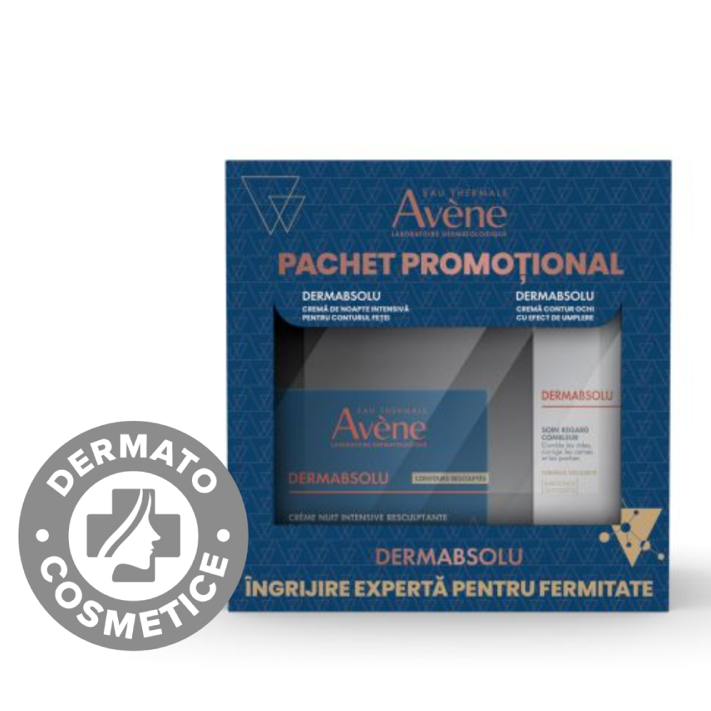 Pachet Crema de noapte intensiva DermAbsolu 40ml + Crema contur ochi DermAbsolu 15ml