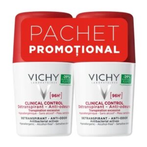 Pachet Deodorant roll-on antiperspirant Clinical Control 96H