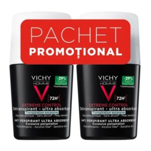 Pachet Deodorant roll-on antiperspirant pentru barbati Control Extrem 72H