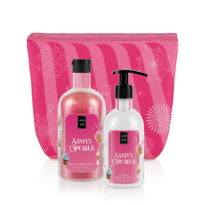 Pachet Gel de dus 500ml + Lotiune de corp 300ml Santa's Cupcake