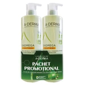 Pachet Gel de dus emoliant 2 in 1 Exomega Control