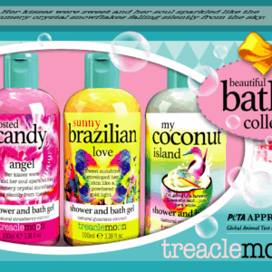 Pachet Geluri de dus 4 x 100ml + Bomba de baie 85g Beautiful Bathing Collection