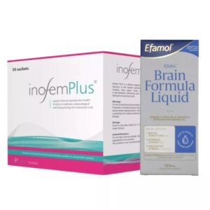 Pachet Inofem Plus 30 plicuri + Efalex Brain Formula DHA 150 ml