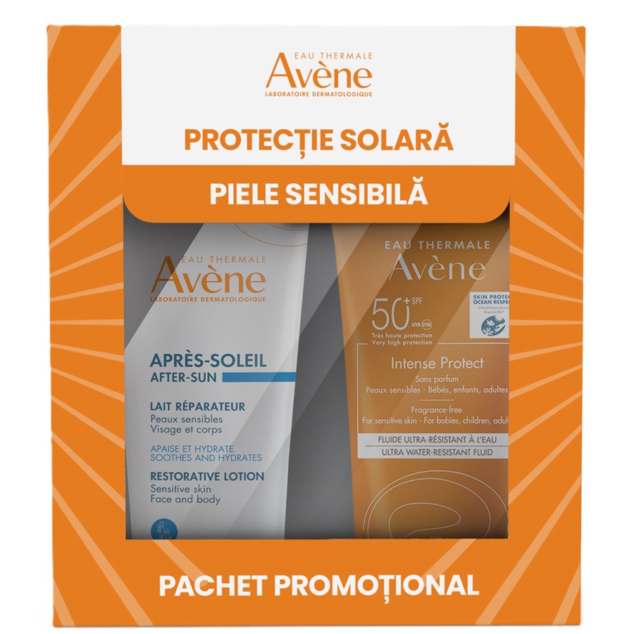 Pachet Loțiune protecție solară SPF 50+ Intense Protect