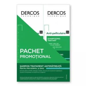 Pachet Sampon Tratament Anti-Matreata Par Normal-Gras Dercos