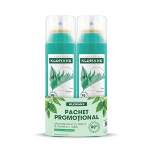 Pachet Sampon Uscat pentru Par Gras cu Vitamina E si Urzica BIO