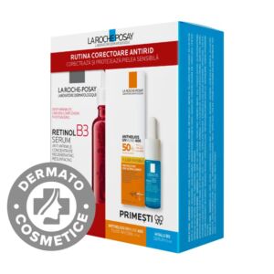 Pachet Serum Retinol B3 30ml + Anthelios UVmune 400 SPF50 15ml + Ser Hyalu B5 10ml