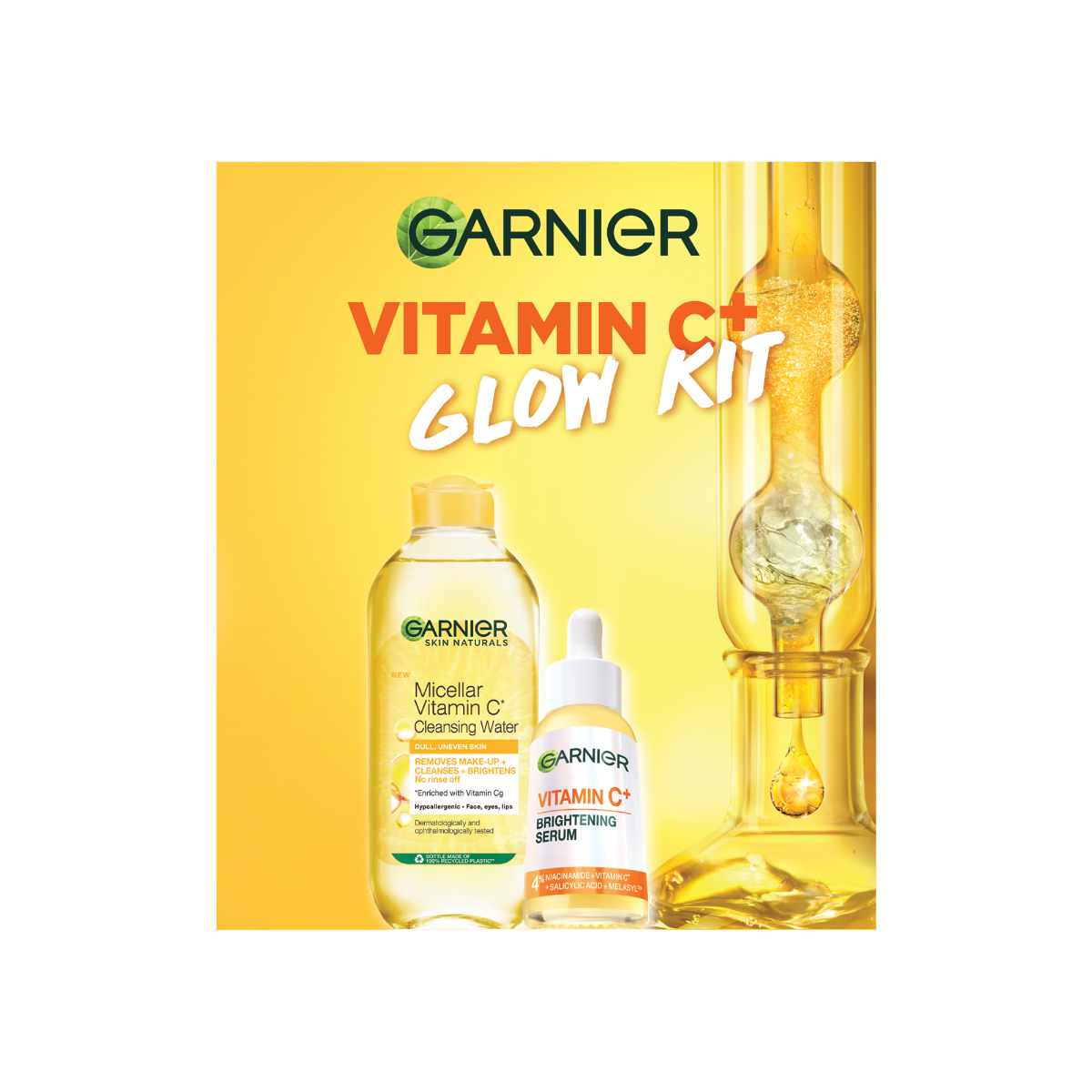 Pachet Skin Naturals Apa micelara cu Vitamina C 400ml + Serum cu Vitamina C 30ml