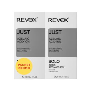 Pachet Solutie pentru luminozitatea tenului cu acid azelaic Just Azelaic Acid 10% Brightening Solution