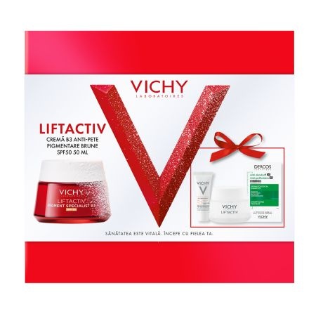 Pachet Vichy Liftactiv Pigment Specialist B3: crema zi SPF 50