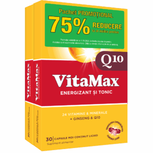 Pachet Vitamax Q10 1 + 75% reducere la al doilea produs