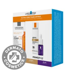 Pachet Vitamina C12 Serum 30ml + Anthelios Age Correct SPF50 15ml + Mela B3 Serum 10ml