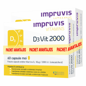 Pachet Vitamina D3 2000 U.I. D3Vit