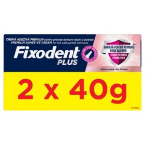 Pachet adeziv pentru proteza dentara Plus Food Barrier