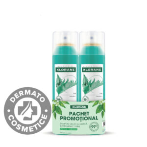 Pachet sampon uscat cu extract de urzica si vitamina E
