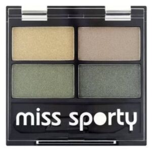 Paleta de farduri pentru pleoape Studio Color Quattro 402 Smoky Green