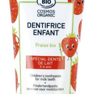 Pasta de dinti bio pentru copii dinti de lapte(3-6 ani) cu capsuni