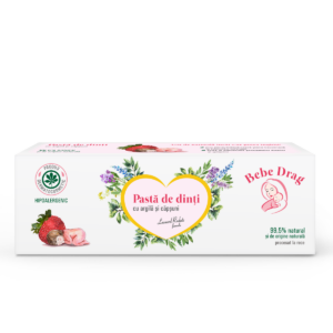 Pasta de dinti cu argila desilicata si capsuni