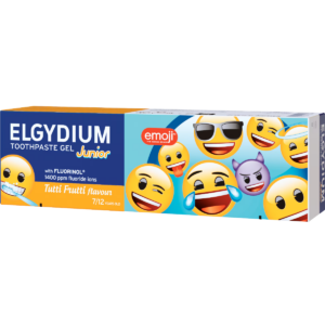 Pasta de dinti cu aroma tutti frutti Emoji pentru 7-12 ani