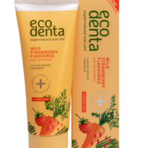 Pasta de dinti pentru copii cu aroma de capsuni si morcov