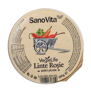 Pasta vegetala tartinabila din linte rosie cu ardei picant VegieLife