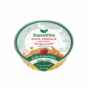 Pasta vegetala tartinabila din linte rosie cu ardei rosu VegieLife