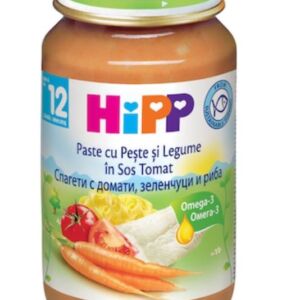 Paste Bio cu peste si legume in sos de rosii de la 12 luni+