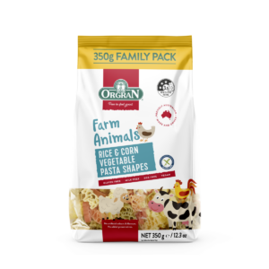 Paste in forma de animale din orez si porumb