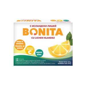 Pastile de Supt cu Aroma de Lamaie si Miere – Bonita