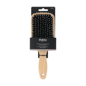 Perie Paddle din lemn si cauciuc