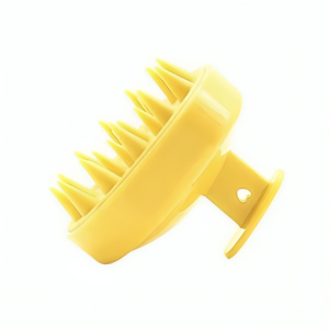 Perie de masaj pentru par si scalp nuanta galben