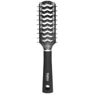 Perie de par pentru fohn cu peri din plastic Trend Line Negru