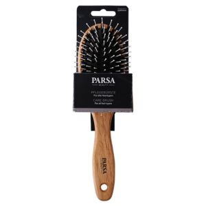 Perie lemn cauciuc ovala cu peri micsti