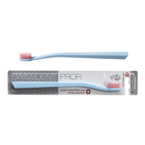 Periuta de dinti albastra cu peri roz Extra Soft Gentle