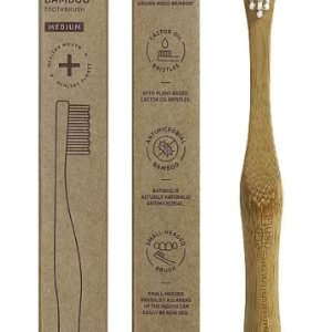 Periuta de dinti din bambus cu par Medium