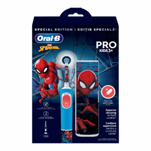 Periuta de dinti electrica + trusa de calatorie Vitality Pro Kids Spider-Man